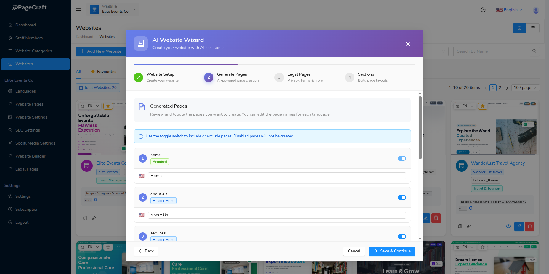 Page Generation Prompt
