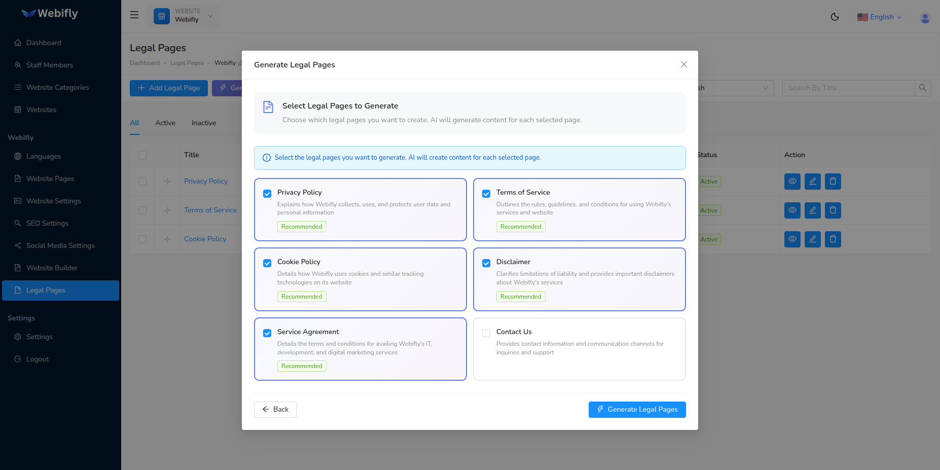 Webifly AI - No Code Website & Landing Page Builder - 8